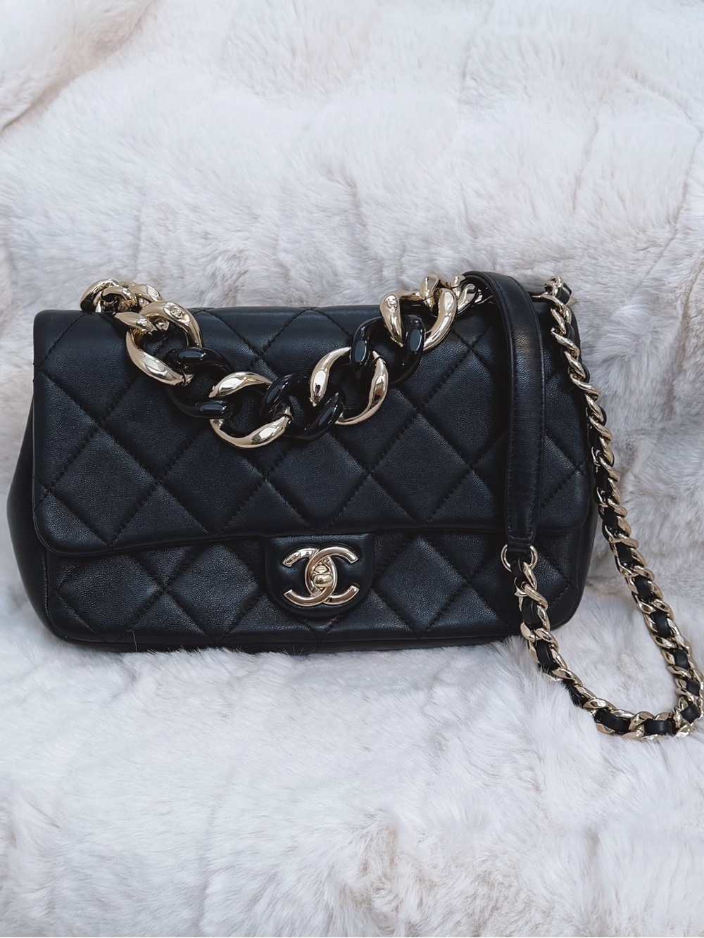Chanel Quilted Chain Flap Bag